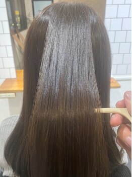 レッド サロン(RED SALON)の写真/-RED SALON-のオリジナルの髪質改善カラー(TSUYA-KAMI  カラー）見違えるほどの艶感！50歳以上にも◎