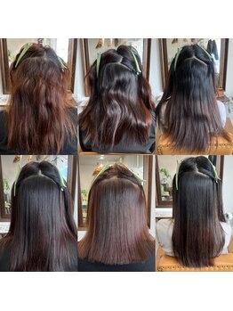 カーキヘアリンク(khaki hair link)の写真/*美シルエットが叶う*自然な仕上がりと、誰もが憧れる柔らかい質感・艶髪になれる[khaki縮毛矯正]