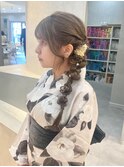 サイド編みおろし