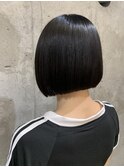切りっぱなしボブ/前下がりボブ/ボブカット