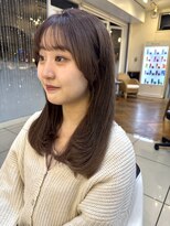 フレア(FLAiR) 10代20代暗めラベンダーカラーローレイヤースタイル