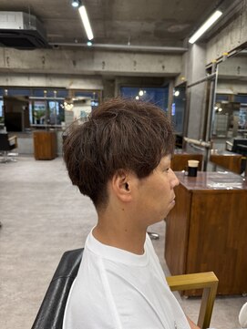 タメ(tame-) サーフカール/フェザーパーマ/ブルーブラック【都賀/メンズ】