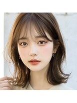 モンド ヘアクリエーション 西田店(monde hair creation)&nbsp;【monde】ヘーゼルブラウンカラー×ふんわりくびれボブ