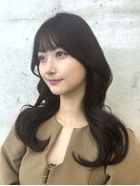 ビューブルー 亀戸錦糸町(VIEW BLUE) 美髪ショコラブラウン韓国レイヤー小顔ロングセミディ顔周り前髪