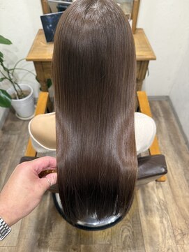 サク(Sac.) 艶ベージュケアカラー×トリートメントSac.栃木優佑