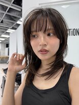 コディー(CODY)&nbsp;ミディアムヘア暗めカラー/デザインカラー/フェイスフレーミング