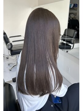 サイ(sai) xカット//ホワイトグレージュ/レイヤーカット/チェリーブラウン