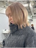 ミルクティー/ベージュ/ケアブリーチ/初ブリーチ