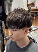 MEN’S/サーフカール/刈り上げセンターパート/表参道駅/青山 