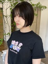 ヘアーアイスカルテット(HAIR ICI QUARTET)&nbsp;透明感◎ショート グレー×くびれボブ◎20代30代