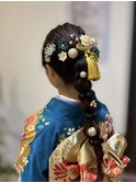 成人式◎ 玉ねぎヘアアレンジ×着付け