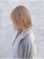 トクテ 高円寺(tokute) くびレイヤーエモージュ前髪モテベージュレイヤーミディ/高円寺