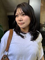 ナループロアポンテ(Nalu pu loa PONTE)&nbsp;ミディアムレイヤー/海外風レイヤーカット/フレンチバング
