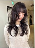 【NIKO】ハッシュカット.顔まわりレイヤー.福岡ダブルカラー