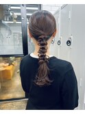【c10】髪質改善ショートボブハイライト白髪ぼかしヘアセット