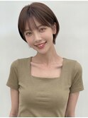 モカブラウンブリーチなし小顔ハッシュレイヤーボブウルフ20代p2