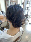 ミディアムシニヨンアレンジ【ヘアセット　立川南/立川/八王子】