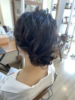 ロカット サロン(Roquat Salon)&nbsp;ミディアムシニヨンアレンジ【ヘアセット　立川南/立川/八王子】