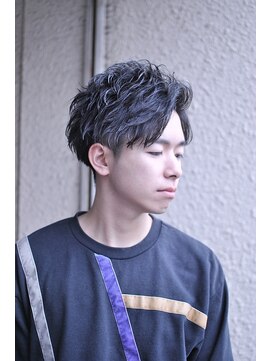 ブレイズ ザ サロン(BLAZE THE SALON) ビジネスアップバング黒髪束感マッシュショート【BLAZE 大庭】