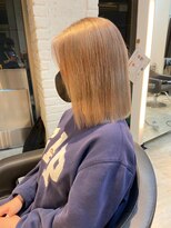 インク サカエ(inq sakae)&nbsp;切りっぱなしボブ×ブロンド☆