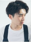 メンズ/韓国風/マッシュ/センターパート/刈り上げ