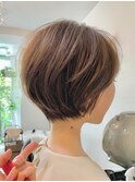 斜め前髪束感ショート