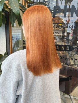 ドゥーア 代官山(Door) #イメチェン#こなれミディ#オレンジカラー