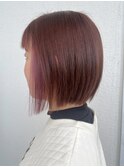 ピンクブラウン×インナーカラー