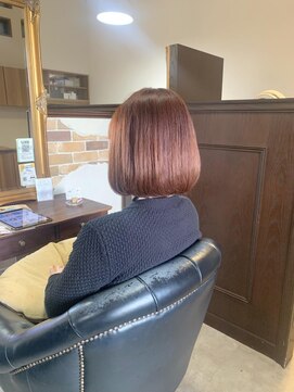 アドラーブル 女池店(adorable) 【オレンジブラウン】【ボブ】【20代30代】