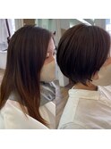 -Ameri-藤川☆ショートボブ【浜町/ショート/ボブ/髪質改善】