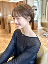 ビュートリアム 南青山(BEAUTRIUM)&nbsp;大人丸みショート　ショートボブ　前髪ありショート　表参道