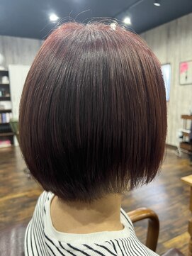 アイリーファンビリ(irie fambilly) 縮毛矯正×ボヤージュカラー×ディープピンク