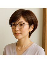 スープレックス ヘアーデザイン(SOUPREX HAIR DESIGN) ミセス美フォルムショートボブ 20代 30代 40代 50代 60代