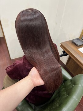 ワンラヴェストヘアオルシェット 長野駅(One Lovest Hair olchette) 髪質改善×ボルドーカラー