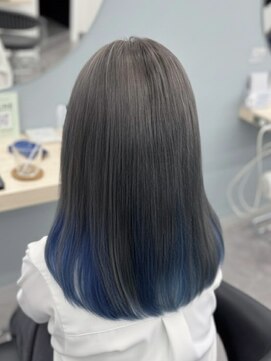 【インナーカラー】ブルーカラー/グレージュ/デザインカラー