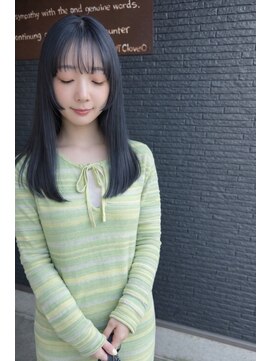 ヘアアンドビューティー クローバー(Hair&Beauty Clover) シャギーカット/顔周りレイヤー/ダークアッシュ