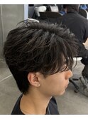 フェザーパーマ/ニュアンスパーマ/毛流れセンターパート