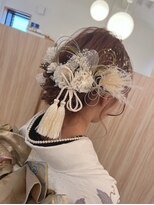ヘアメイク メルシー(Merci)&nbsp;水引×金箔成人式ヘア