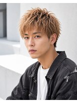 MEN's Baguz MEN'Sカット/ MEN'Sパーマ/ MEN'Sカラー 明るめブラウン束感ニュアンス韓国風メンズマッシュ最新