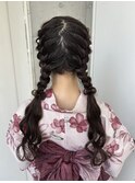 編みおろしツイン