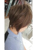 アシンメトリー×ショートレイヤー/大人◎20代30代40代50代