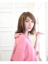 ビューティーヘアサロン アングル 八戸ノ里店(Beauty Hair Salon angle)&nbsp;くせ毛のお悩みこれで解消☆プラチナボブ☆斜めバング♪