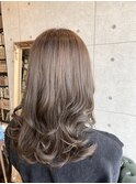 【 無造作 × ラフな抜け感  】透明感 “ミルクティ―ベージュ”