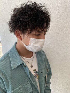 クマ(kuma.) メンズプードルパーマ