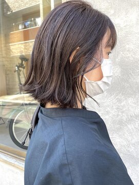 ニア 清澄白河(nir) 〈清澄白河 半個室〉ゆるっとボブ/ラベンダーグレー