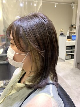 シェル 国分寺(shell) ☆セミディレイヤー＋インナーカラーでこなれ感を☆