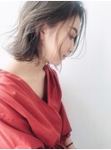 オリーブベージュラフニュアンスくびれボブ[西宮北口/門戸厄神]