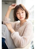 大人かわいい美髪ボブパーマ
