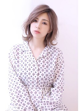 オーロ 緑地公園店(ORO) ローライトココアブラウン大人かわいいゆるふわフリンジウェーブ