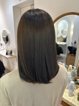 アンド ラ ブランシュ(&.La Blanche) マットグレージュ/ミディアムヘア/大宮美容室/髪質改善